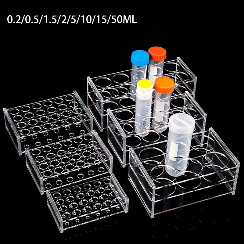 Lab Equipment - Suporte para tubo de ensaio, 0.2ml/0.5ml/1.5ml/2ml/10ml/15ml/50ml,