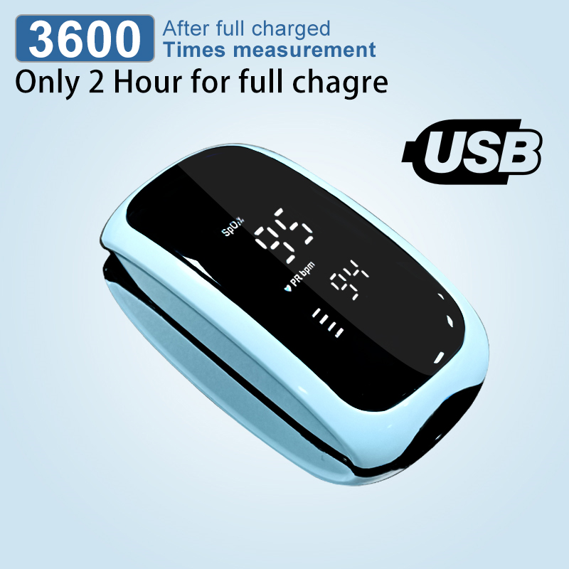 Pulse Oximeter Fingertip Rechargeable - Oxímetro Médico Recarregável com Display Digital