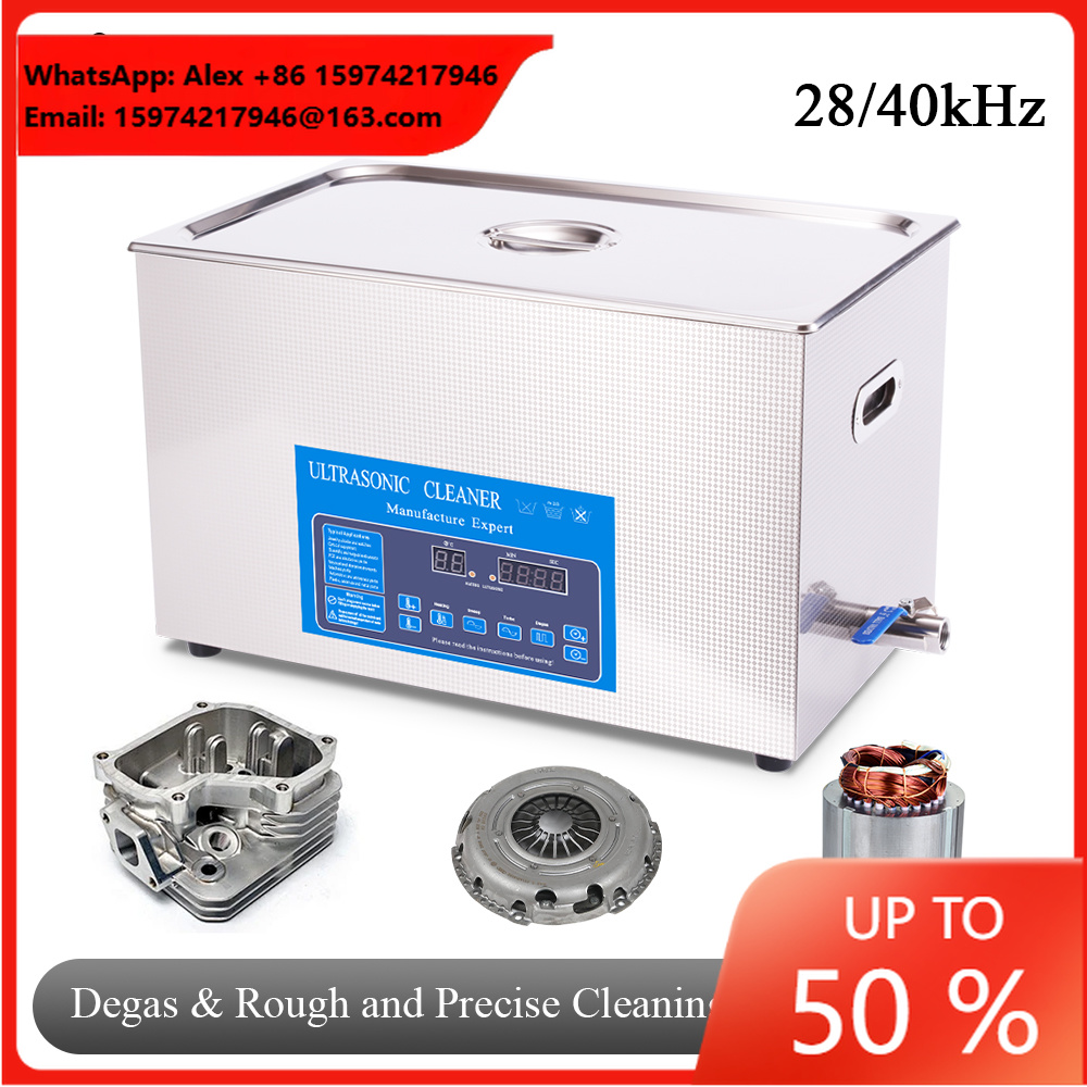 Ultrasonic Cleaner 30L Industrial - Limpador Ultrassônico Industrial 30L com Degas,