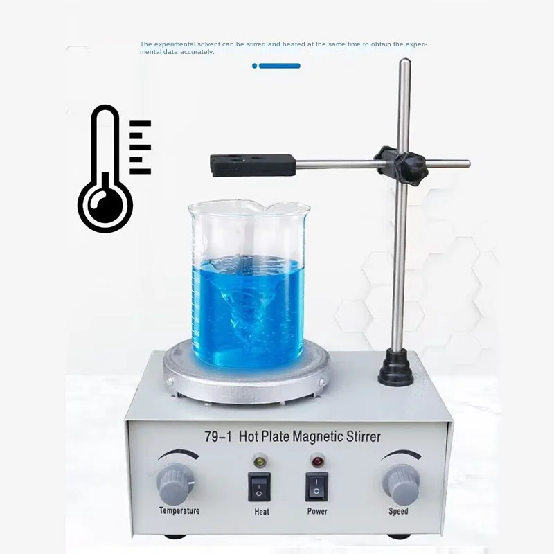 Lab Magnetic Stirrer Hot Plate - 79-1 Aquecimento Agitador Magnético Laboratório Aquecimento