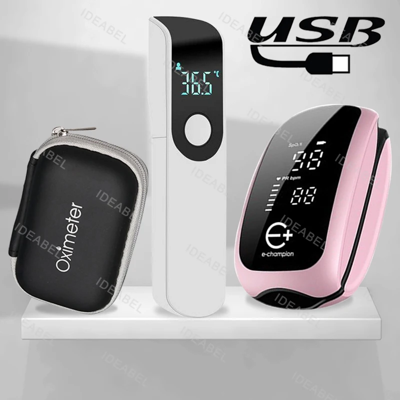 Pulse Oximeter Fingertip Rechargeable - Correia de oxímetro médico recarregável, cordão,