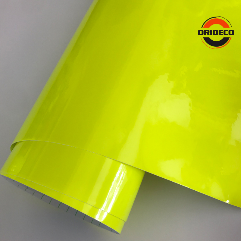 Air Bubble Wrap Roll Packaging - 10/20/30/40/50*152cm brilhante neon fluorescente amarelo vinil