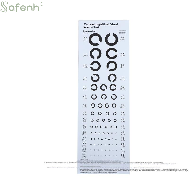 Medical Supplies - Cartões de Teste de Visão de