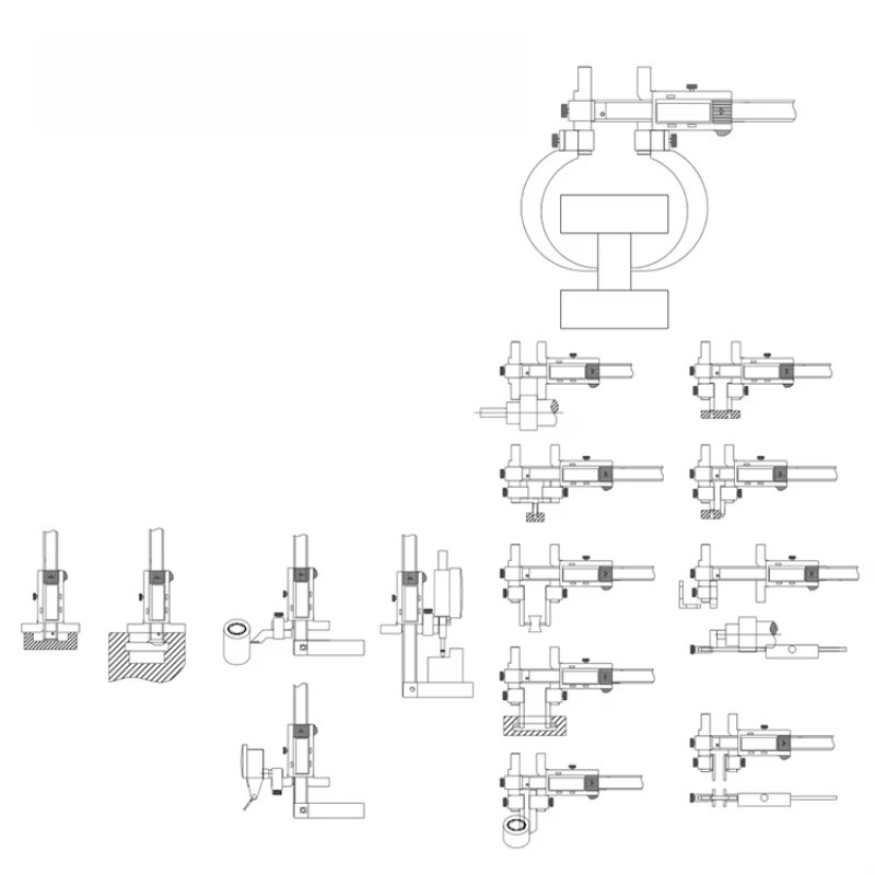 Digital Caliper 150Mm Stainless Steel - Dasqua Aço Inoxidável Multifuncional Universal Mutável