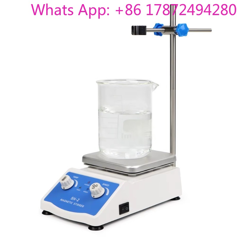 Lab Magnetic Stirrer Hot Plate - Misturador de Laboratório Profissional 2L com