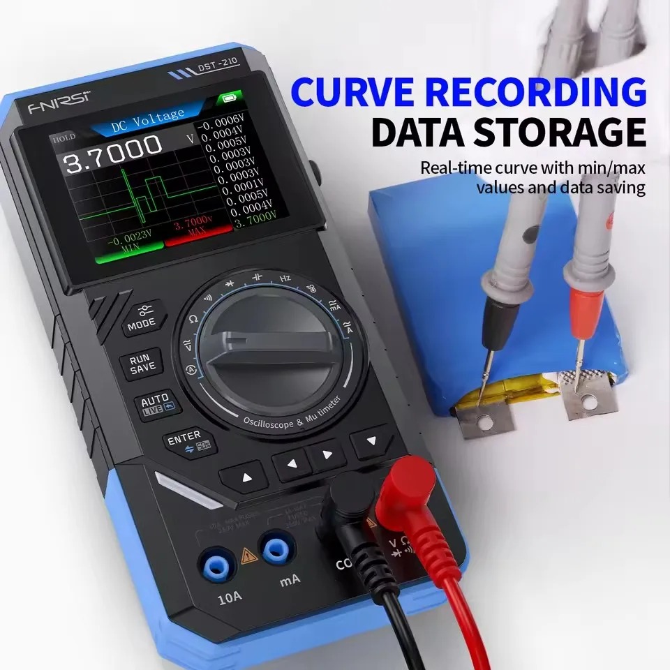 Fnirsi Digital Oscilloscope Handheld - Multímetro Digital 3 em 1 DST210