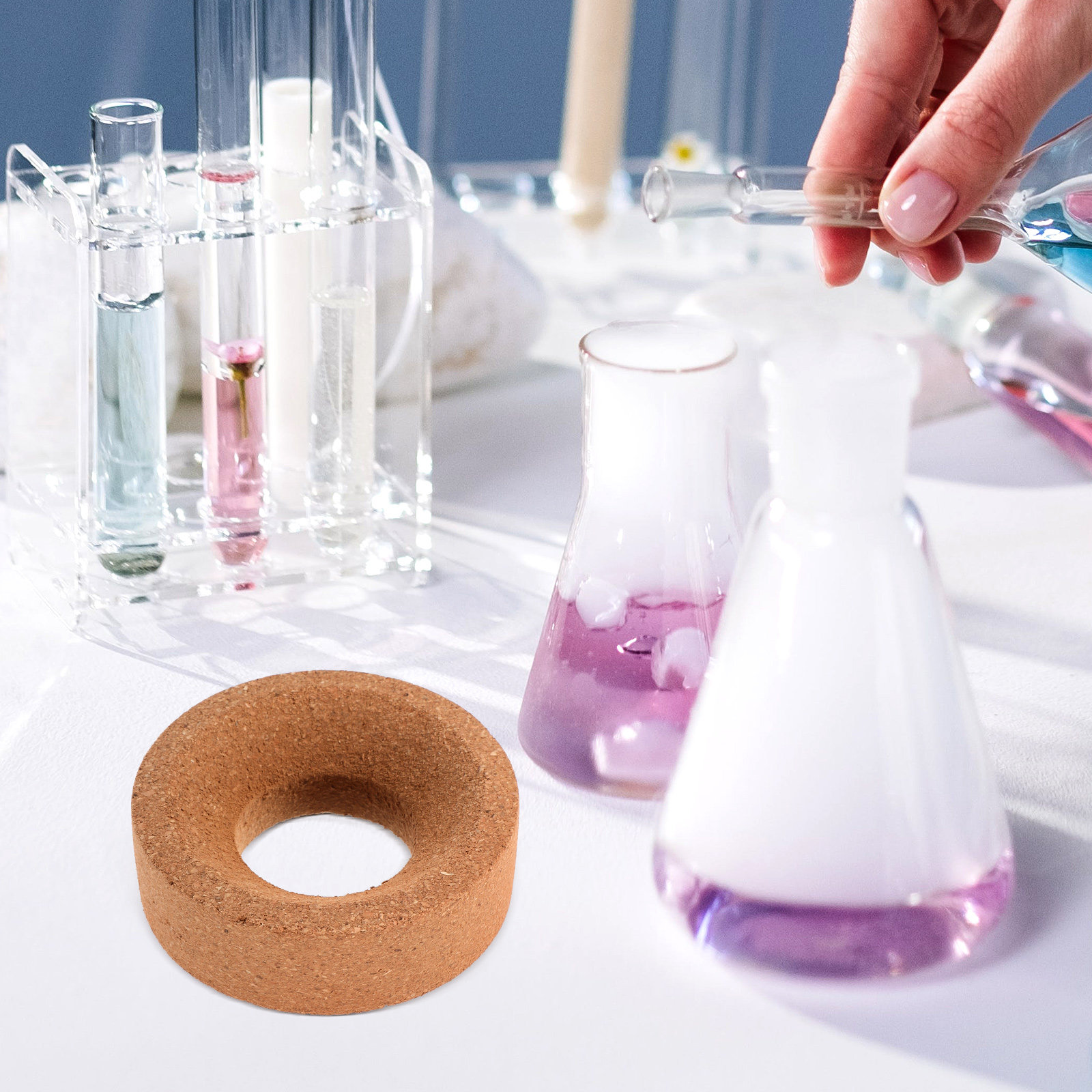 Suporte de cortiça para frasco - Lab Equipment avaliação e preço