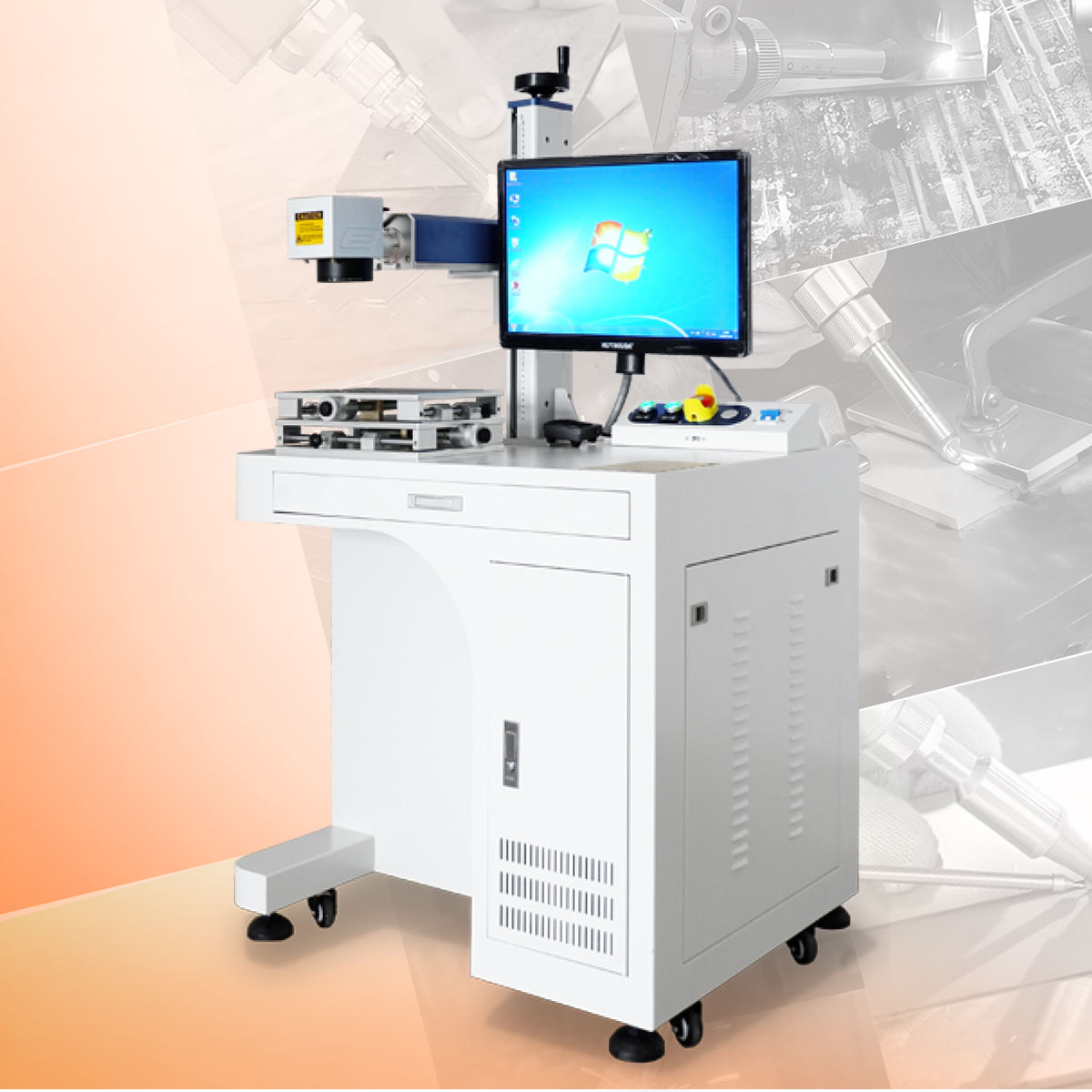 30W 50W 100W 3D Raycus Jpt Mop - Fiber Laser Marking Machine 30W avaliação e preço