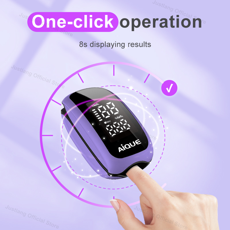 Aique roxo recarregável oxímet - Pulse Oximeter Fingertip Rechargeable avaliação e preço