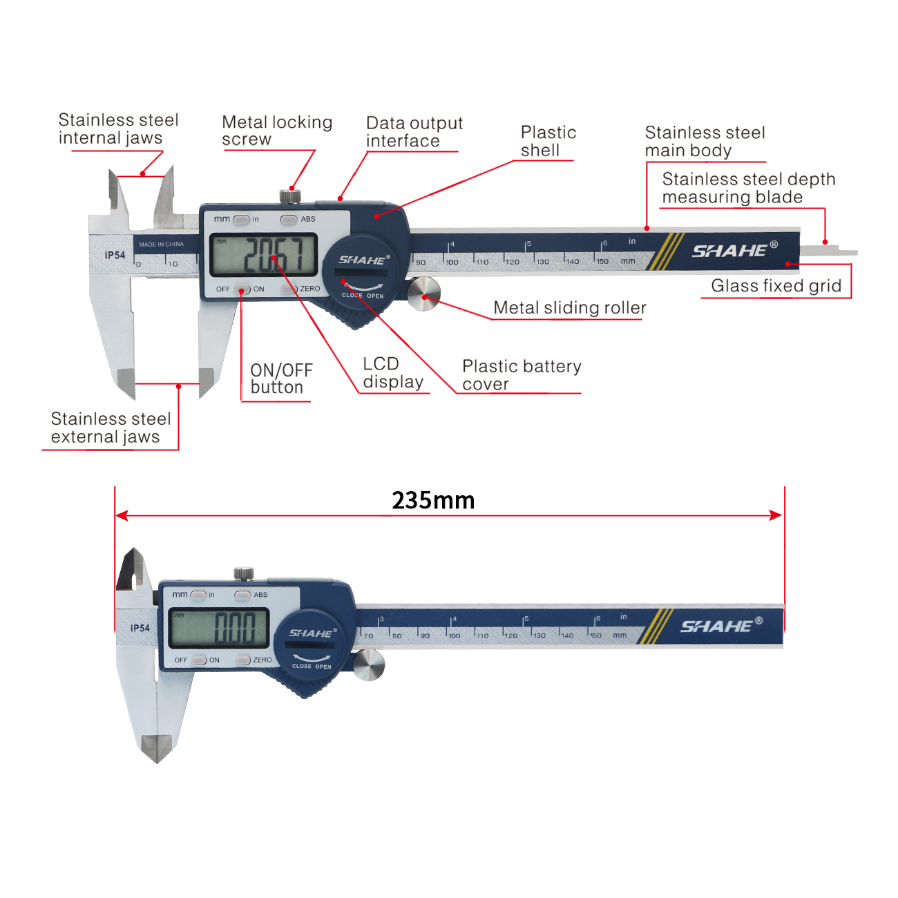 Caliper Digital impermeável co - Digital Caliper 150Mm Stainless Steel avaliação e preço
