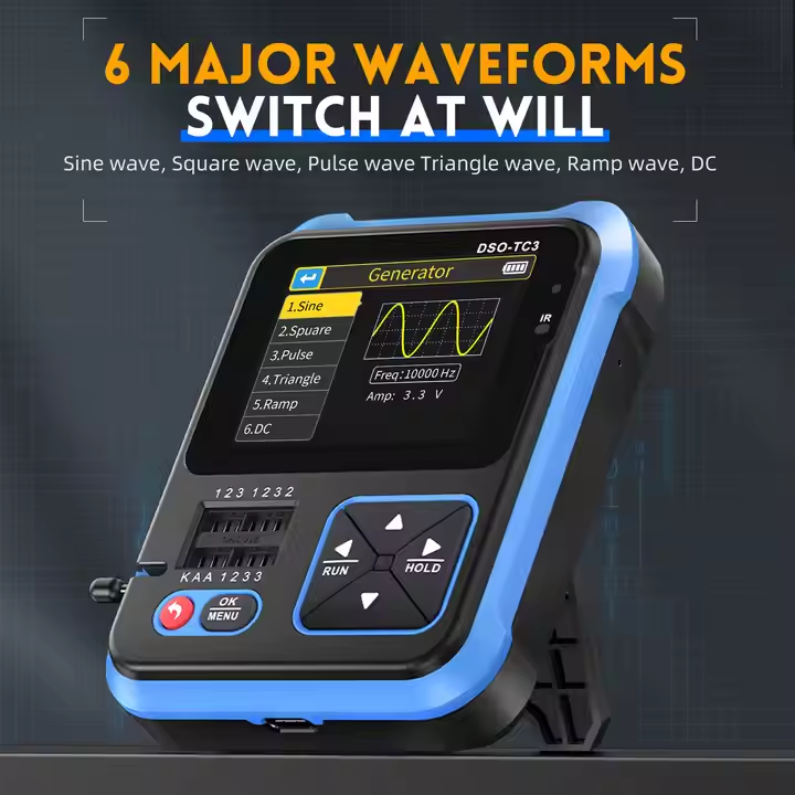 Osciloscópio Digital Portátil  - Fnirsi Digital Oscilloscope Handheld avaliação e preço