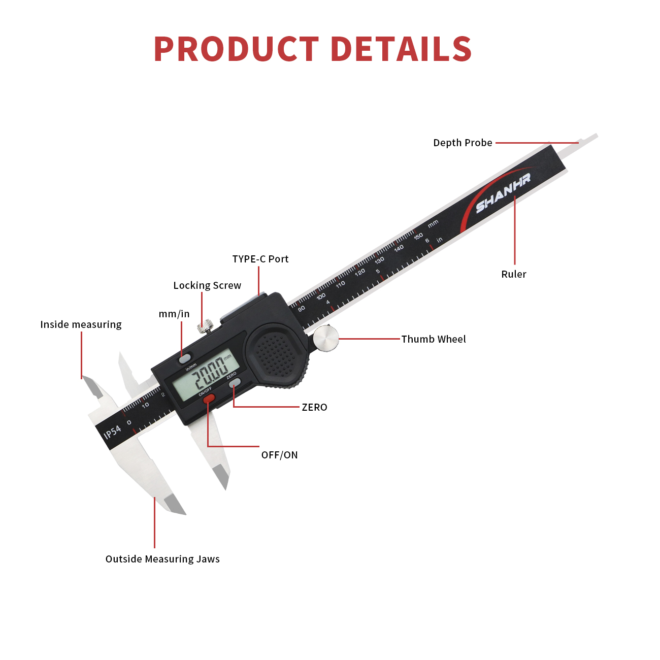Calibrador Digital à Prova d'Á - Digital Caliper 150Mm Stainless Steel avaliação e preço
