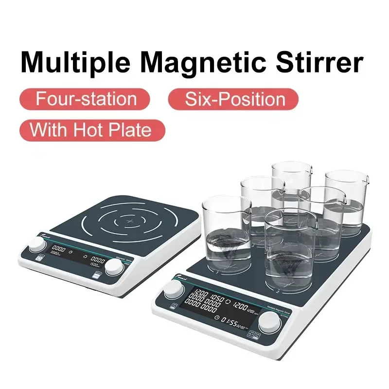 Agitador magnético múltiplo de - Lab Magnetic Stirrer Hot Plate avaliação e preço