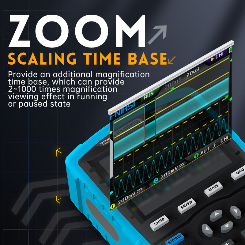 Osciloscópio digital portátil  - Fnirsi Digital Oscilloscope Handheld avaliação e preço