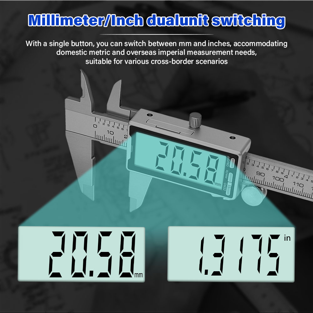 Novo Paquímetro Digital de Aço - Digital Caliper 150Mm Stainless Steel avaliação e preço
