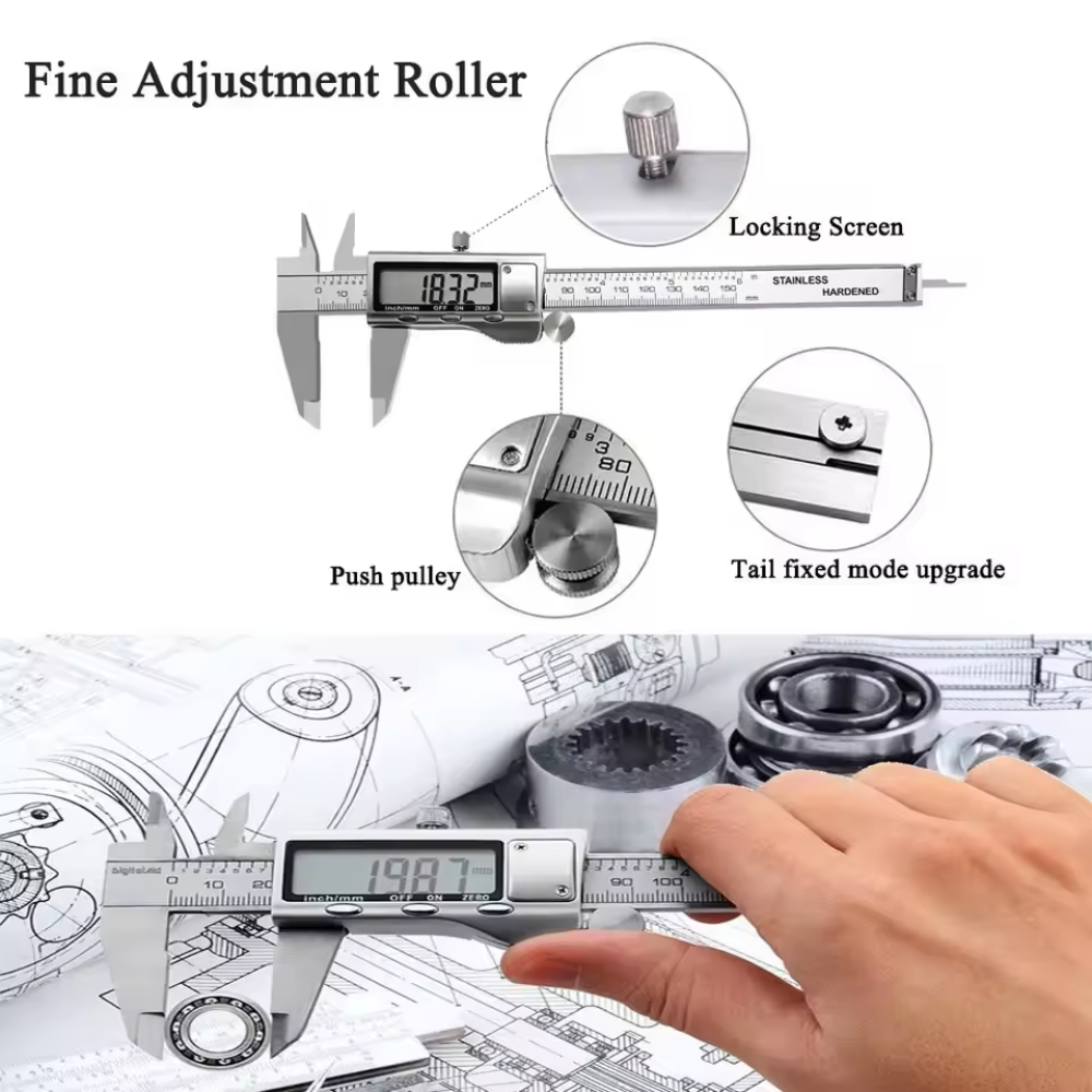 Paquímetro Eletrônico de 6 Pol - Digital Caliper 150Mm Stainless Steel avaliação e preço