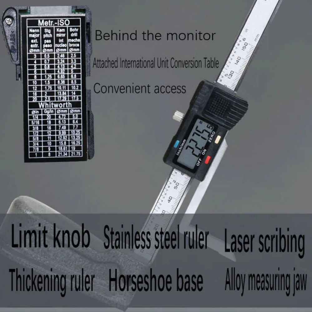 Medidor de altura digital elet - Digital Caliper 150Mm Stainless Steel avaliação e preço