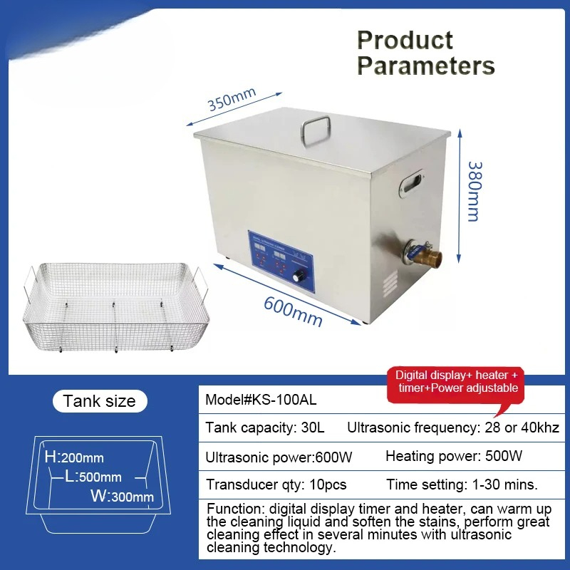 Limpador Ultrassônico Industri - Ultrasonic Cleaner 30L Industrial avaliação e preço