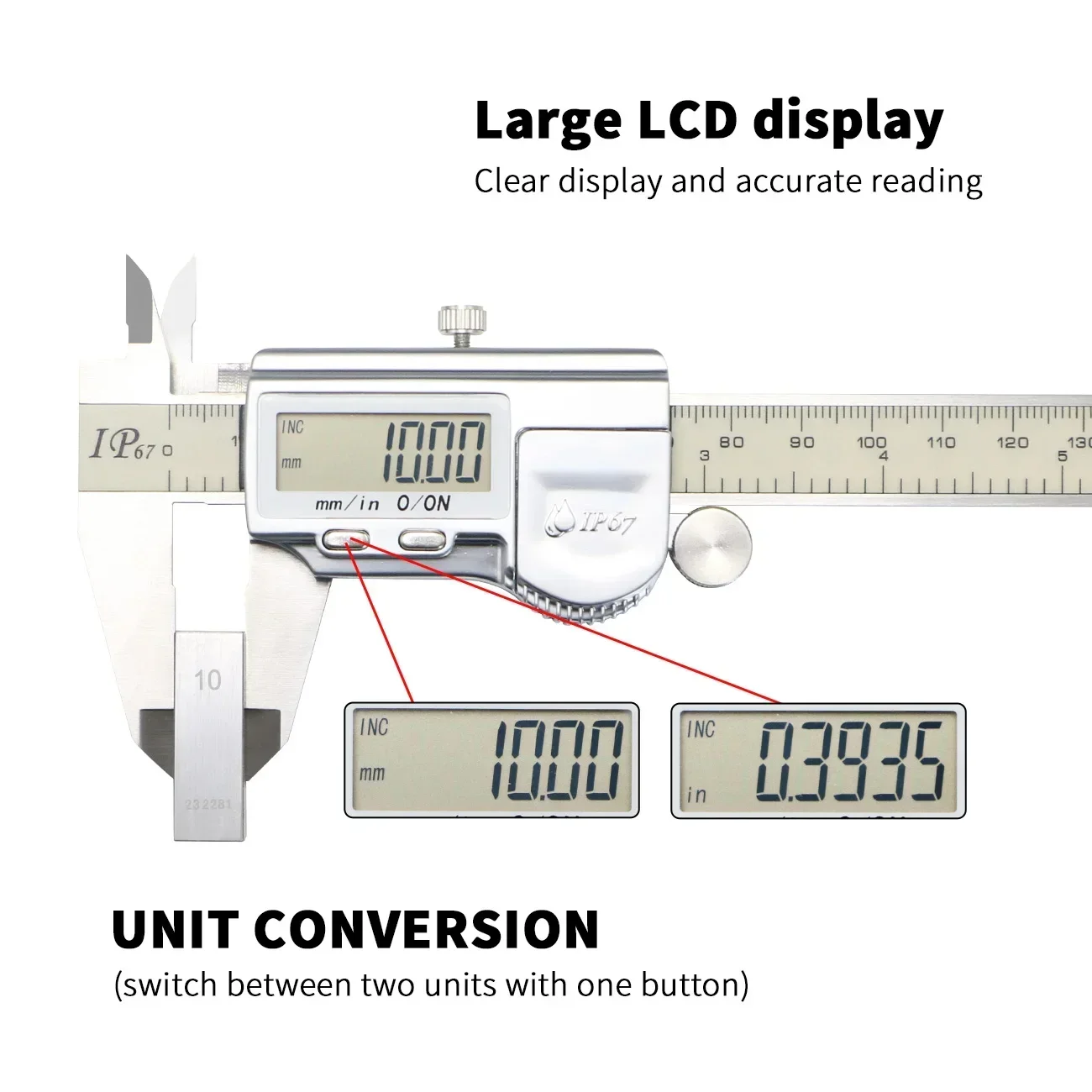 150 mm IP67 À Prova D 'Água Di - Digital Caliper 150Mm Stainless Steel avaliação e preço