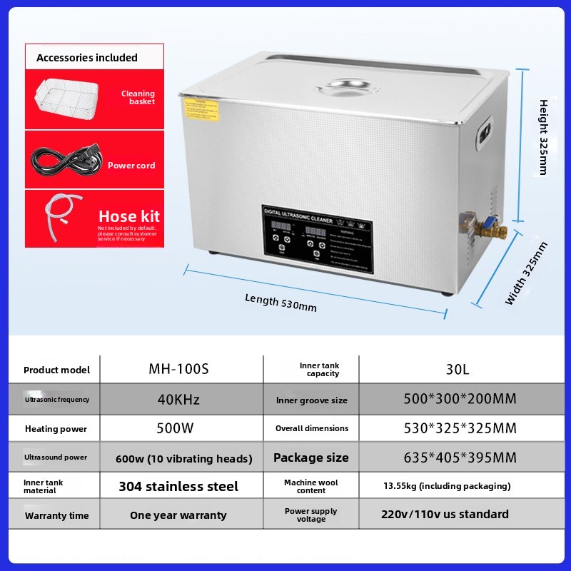 Limpador Ultrassônico Comercia - Ultrasonic Cleaner 30L Industrial avaliação e preço
